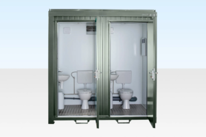 1+1 Double Mains Toilet 8Ft x 5Ft (Bottle Green)