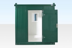 143-2m-Pack-Cabin-front-open-960x640-1.jpg 2.3m x 2.3m Flat Packed Office Cabin