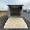 2025-CARGO-PRO-8.5X20-ENCLOSED-CAR-HAULER-ESCAPE-DOOR-SPARE-TIRE-SPOILER-7.jpg Cargo Pro 8.5 x 20 Aluminum V-Nose Car Hauler – Escape Door