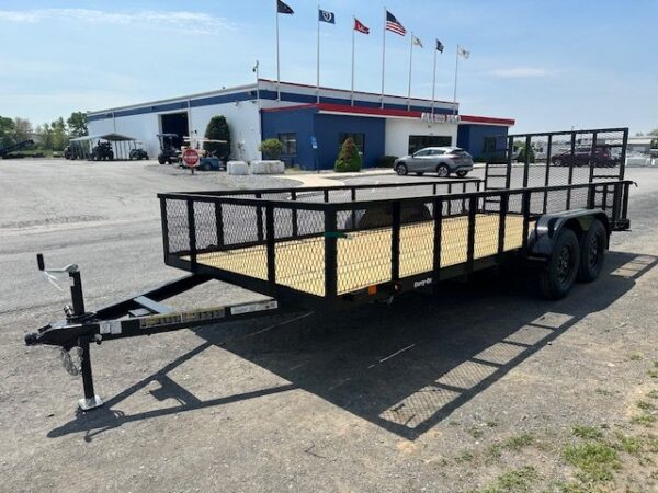 Carry-On 7 x 18 Landscape Utility Trailer – Mesh Sides