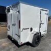 2025-HOMESTEADER-5X8-ENCLOSED-CARGO-TRAILER-BARN-DOORS-1.jpg Homesteader 5 x 8 Enclosed V-Nose Cargo Trailer – Barn Doors