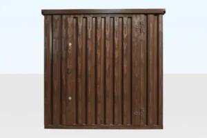 Wood-Effect Flat Packed Storage Container 2M X 2.1M