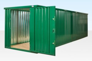 972-Linked-Flatpacks-Door-Open-960x640-1-600x400-1.jpg 6M X 2.1M End Linked Flat Packed Container Bundle (Powder Coated)