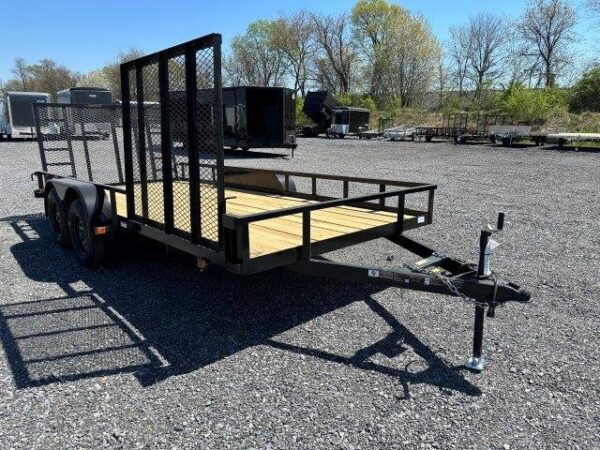 Carry-On 7 x 16 Landscape Utility Trailer – Side ATV Ramp