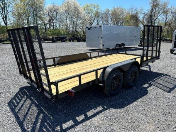 Carry-On 7 x 16 Landscape Utility Trailer – Side ATV Ramp